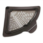 Magnetic Corner Sink Strainer Basket – Triangular Drain Rack Sink Strainer Basket Richie's Gray