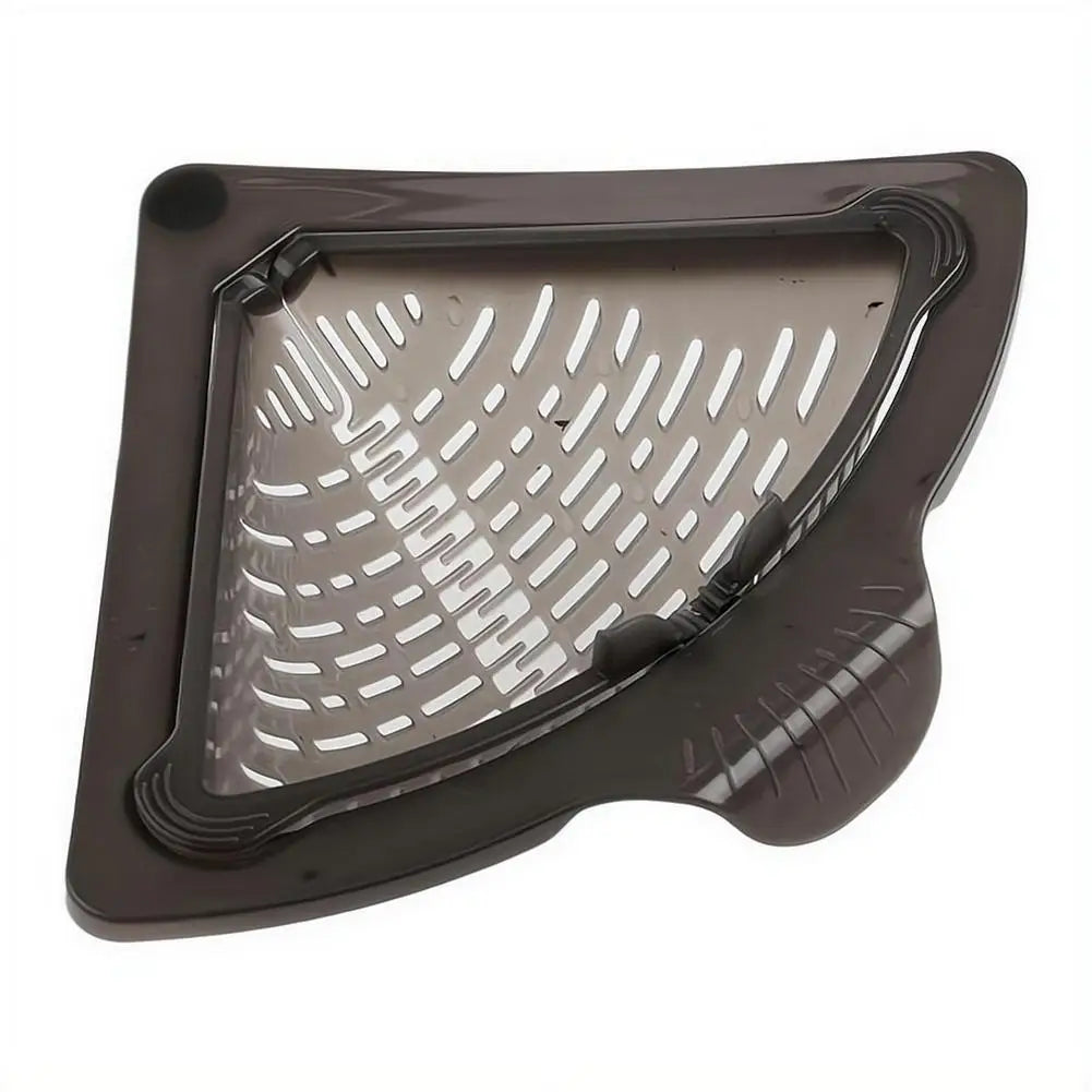 Magnetic Corner Sink Strainer Basket – Triangular Drain Rack Sink Strainer Basket Richie's Gray