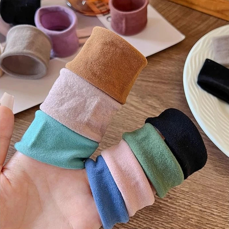 Women's Seamless Elastic Hair Bands – Soft Fabric Ponytail Ties Elastic Hair Bands Richie's