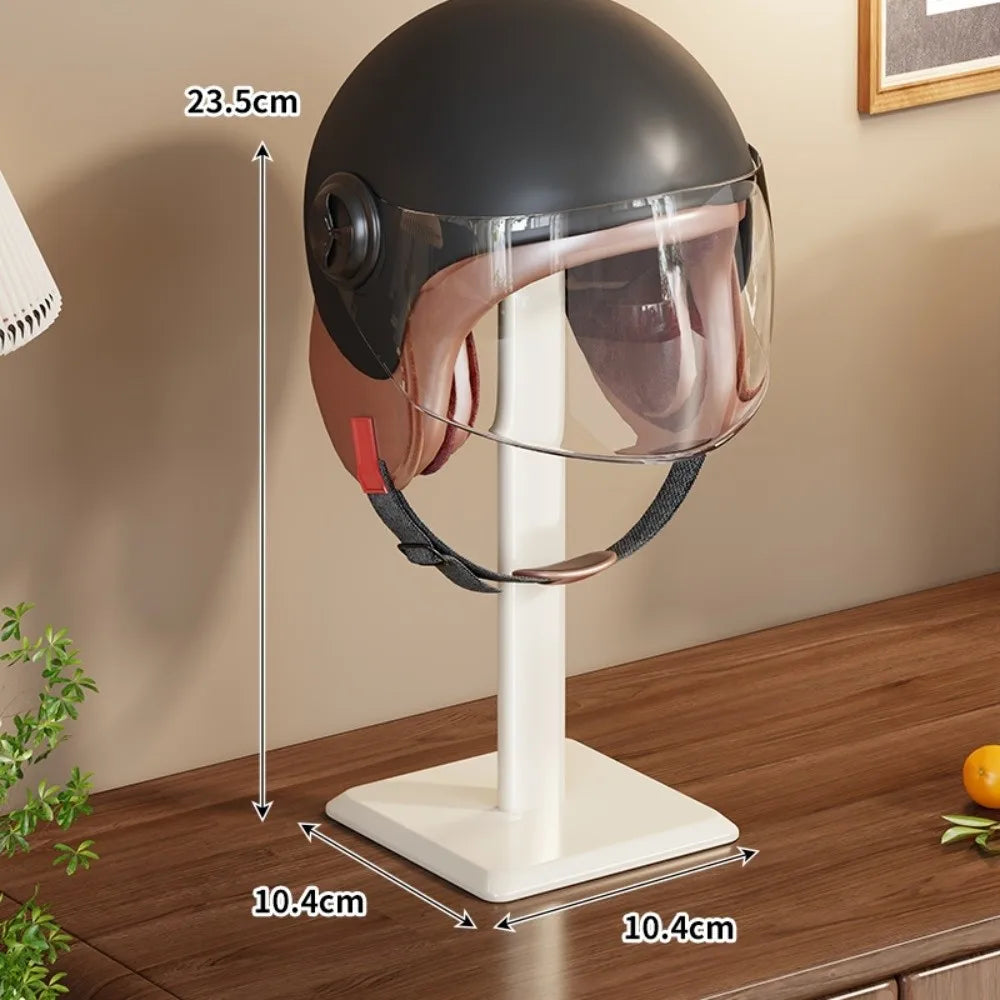 Multifunctional Helmet & Hat Display Stand | Desktop Rack Helmet Hat Stand Richie's White plastic rod