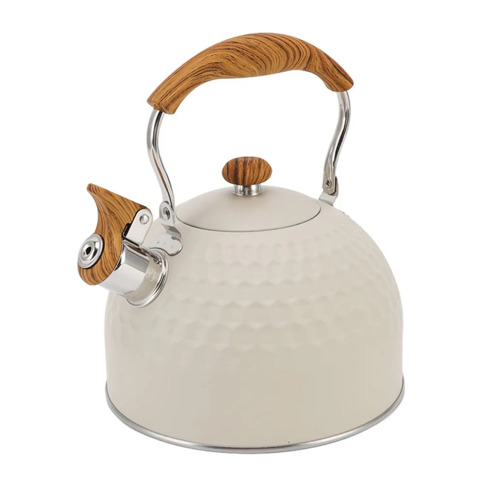 Stainless Steel Whistling Tea Kettle 2.5L – Even Heating Stovetop Tea Kettle Richie's