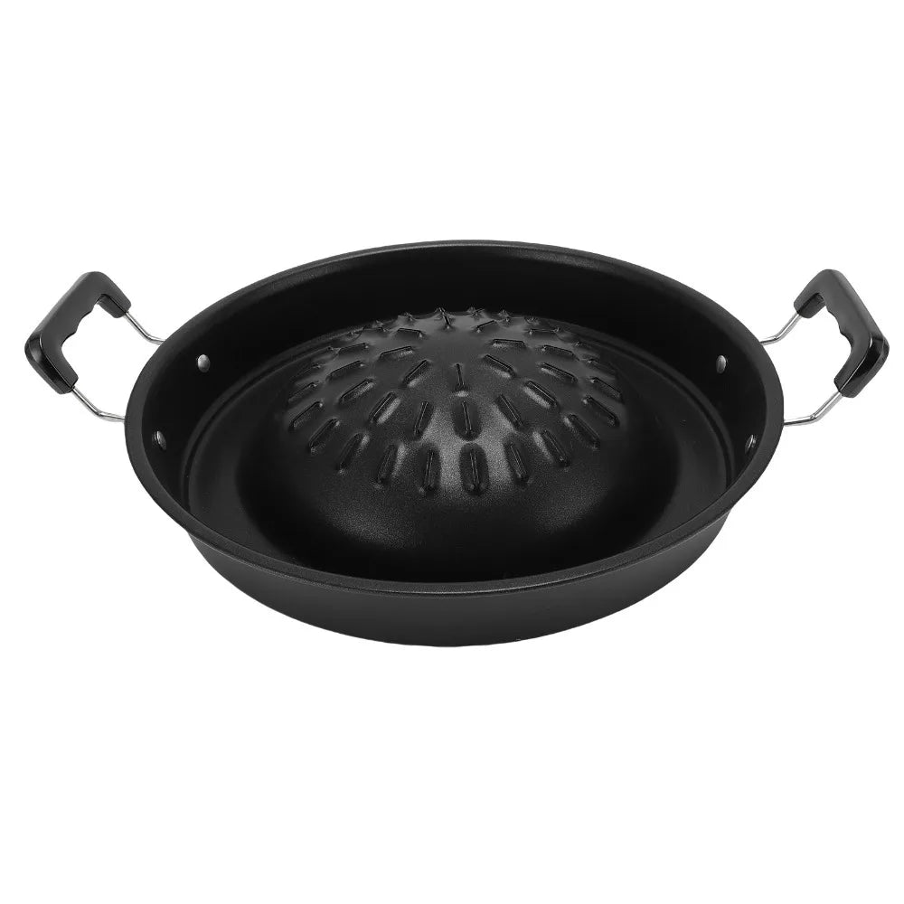 Cast Iron Thai BBQ Grill Pan – Dual Hot Pot & Grill Cast Iron Grill Pan Richie's Black