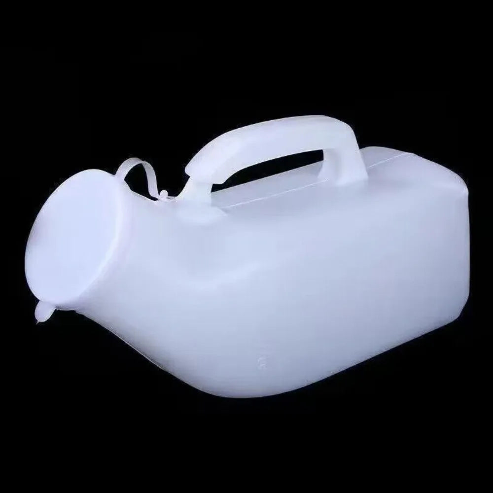 Portable Urinal Bottle with Lid – 1000ml Large Capacity Travel Portable Urinal Bottle Richie's 1200ML-White