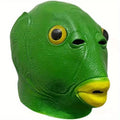 Green Fish Head Mask – Latex Novelty Animal Costume Prop Novelty Costume Mask Richie's 1pc