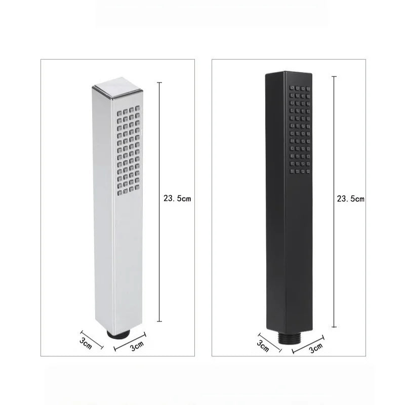 Square Handheld Shower Head – High Pressure Water-Saving Sprayer Handheld Shower Head Richie's