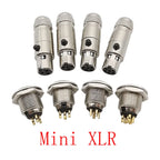 Mini XLR Connector 3/4/5/6 Pin Male Female Audio MIC Plug Audio XLR Connector Richie's