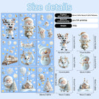 9-Sheet Reusable Christmas Window Clings – Static Cling PVC Decals Christmas Window Clings Richie's