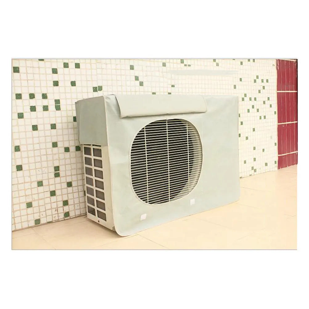 Waterproof Outdoor AC Unit Cover 78x55x28cm – Silver Grey AC Unit Cover Richie's Light Grey