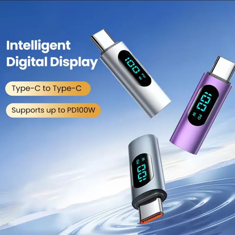 100W PD USB-C Adapter LED Power Display Fast Charging | FUCHU USB-C Charging Adapter Richie's