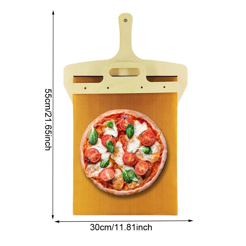 Wooden Sliding Pizza Peel – Anti-Scalding Transfer Shovel Pizza Peel Shovel Richie's