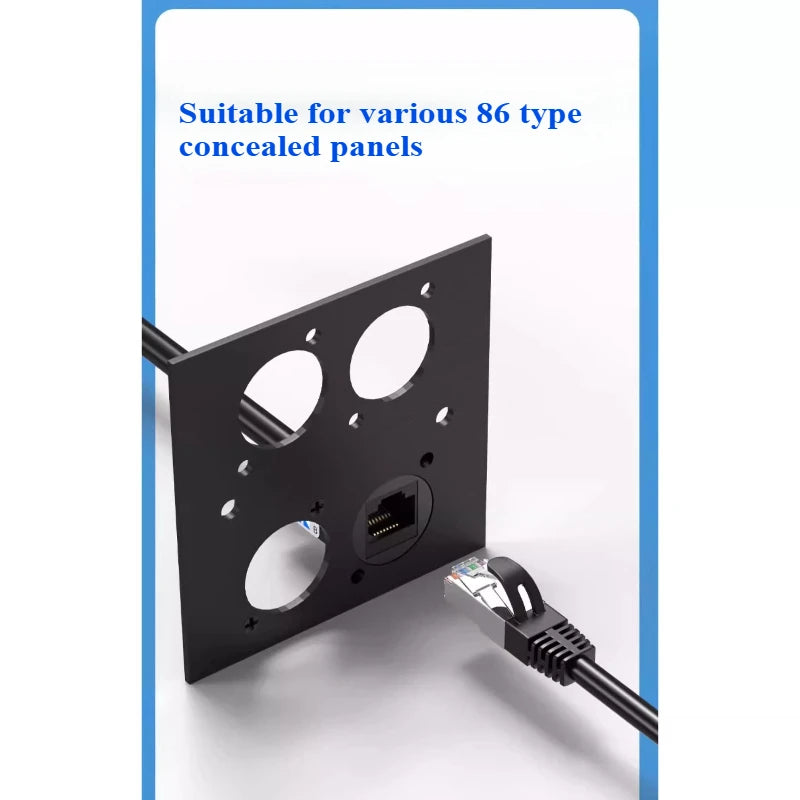 RJ45 Solderless Network Module CAT5E CAT6 CAT7 Shielded Socket Network Panel Socket Richie's