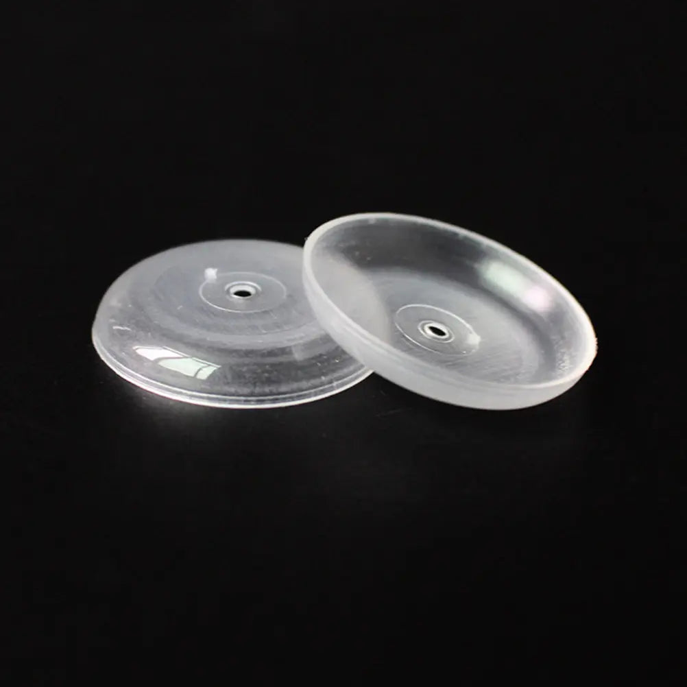 50pcs Clear Plastic Cake Trays Round Candle Drip Holders Cake Candle Trays Richie's