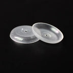 50pcs Clear Plastic Cake Trays Round Candle Drip Holders Cake Candle Trays Richie's