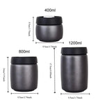 Stainless Steel Vacuum Sealed Coffee Canister 400–1200ml Vacuum Coffee Canister Richie's