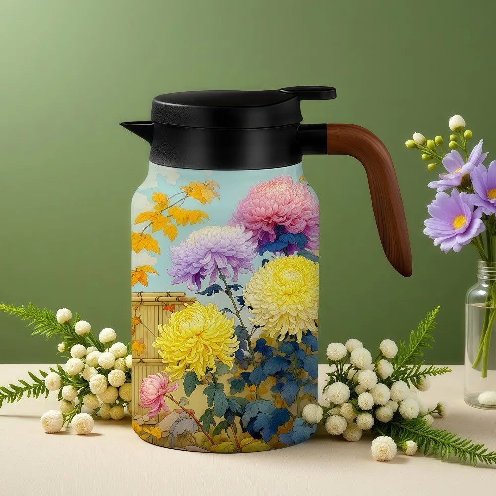 Vintage Floral Teapot with Infuser – 1.5L Stainless Steel Insulated Teapot Richie's B
