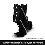 360° Adjustable Motorcycle Handlebar Cup & Bottle Holder Motorcycle Cup Holder Richie's Black-1Pc