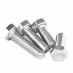 10pcs 304 Stainless Steel Hex Head Cap Screws UNC UNF Machine Screws Hex Head Cap Screws Richie's 1/4-28 1"