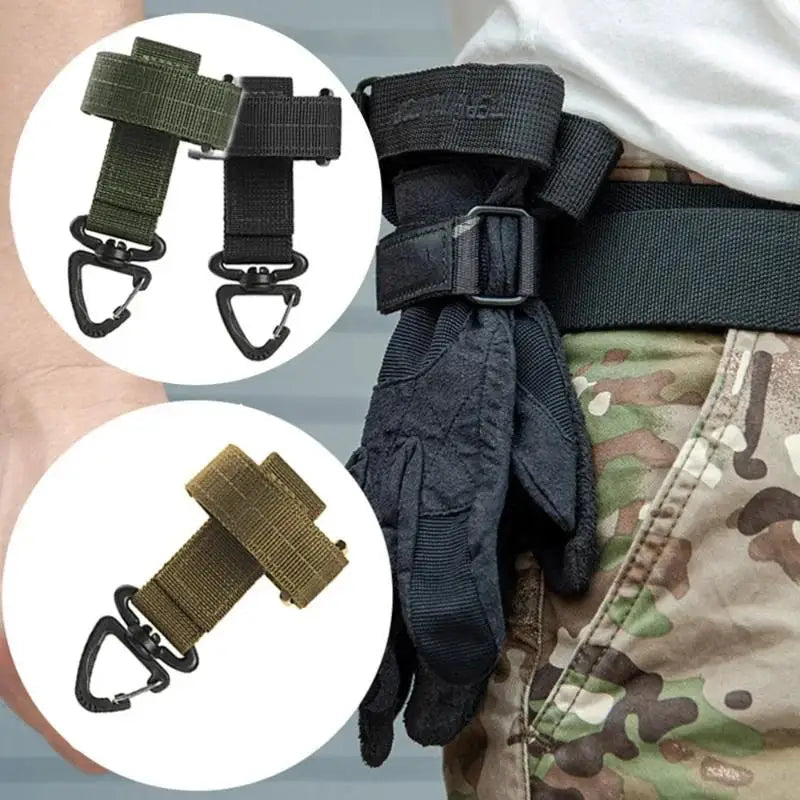 Tactical Glove Hanging Buckle Hook – Outdoor Camping Clip Tactical Gear Clip Richie's