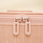 Women's Corduroy Cosmetic Bag – Large Travel Toiletry Pouch Travel Cosmetic Bag Richie's
