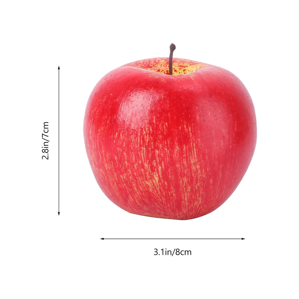 Realistic Red Artificial Apple Foam Prop & Home Decor Ornament Artificial Fruit Decor Richie's