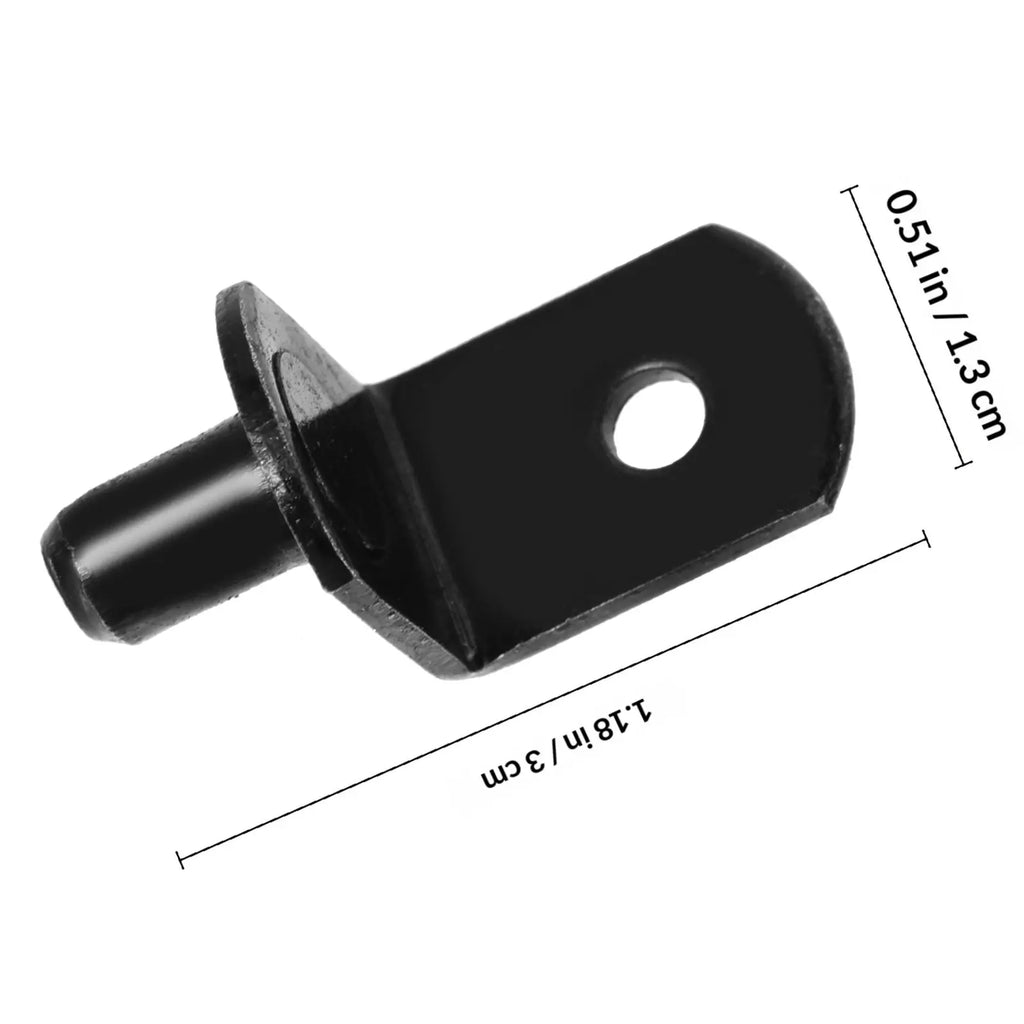 40Pcs L-Shape Shelf Support Clips Cold Rolled Steel Cabinet Pins Shelf Support Clips Richie's