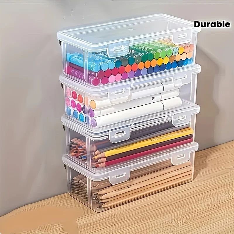 5-Pack Large Transparent Stackable Storage Boxes with Lids Storage Container Set Richie's