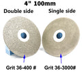 4" Diamond Flat Lap Wheel 36–3000 Grit Lapidary Grinding Disc Lapidary Grinding Disc Richie's Single Side 600 Grit