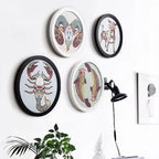 Wooden Round Picture Frame Wall Mounted Circle Photo Holder Round Picture Frame Richie's
