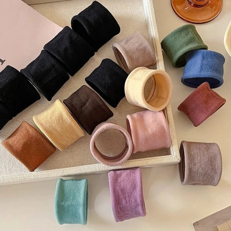 Women's Seamless Elastic Hair Bands – Soft Fabric Ponytail Ties Elastic Hair Bands Richie's