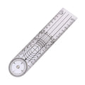8-Inch PVC Goniometer Multi-Ruler 360° Rotatable Angle Tool Goniometer Ruler Richie's Transparent