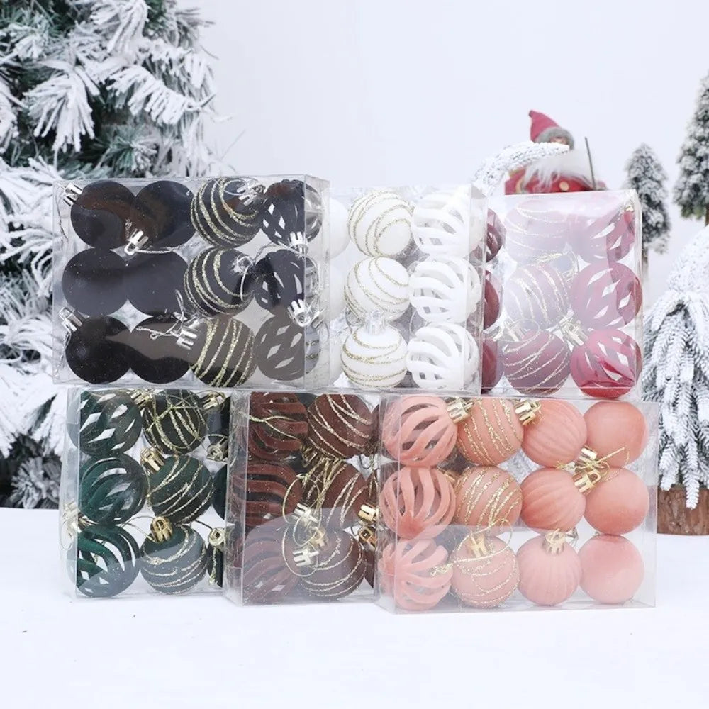 12pcs Foam Christmas Ball Ornaments 6cm Xmas Tree Pendants Christmas Ornaments Richie's