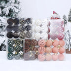 12pcs Foam Christmas Ball Ornaments 6cm Xmas Tree Pendants Christmas Ornaments Richie's