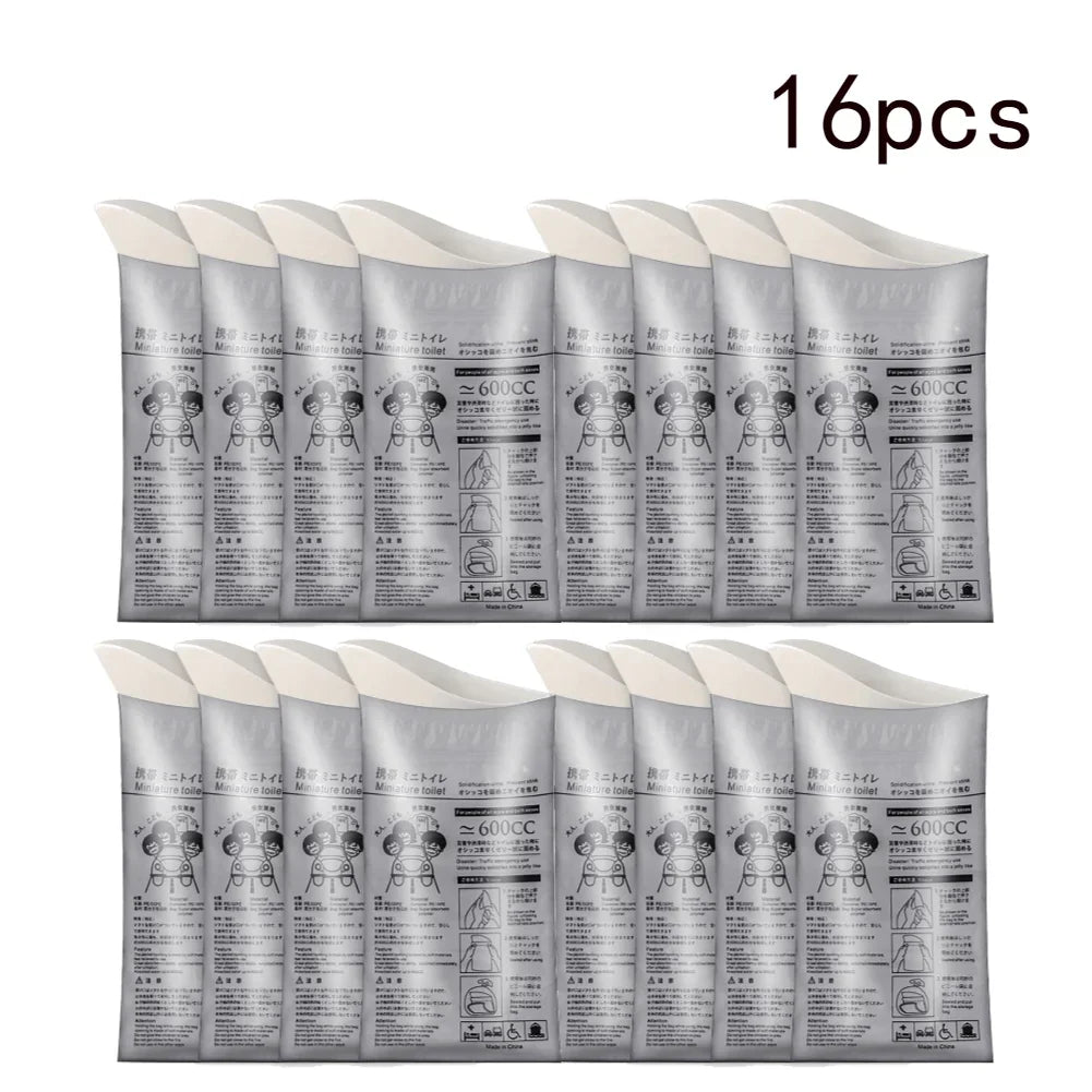 Portable Emergency Urine Bags 600ml Travel Urinal Bags 4–20 Pack Emergency Urinal Bag Richie's 16PCS