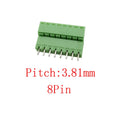 15EDG 3.81mm PCB Screw Terminal Block 5 Pair 2–12 Pin Connector PCB Terminal Block Richie's 8Pin