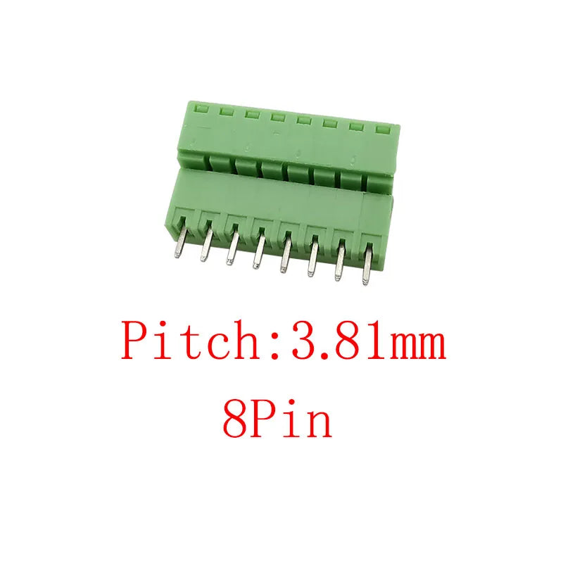 15EDG 3.81mm PCB Screw Terminal Block 5 Pair 2–12 Pin Connector PCB Terminal Block Richie's 8Pin