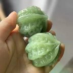 Handheld Glass Massage Ball 45mm – Jade-Look Hand Exercise Tool Hand Massage Ball Richie's