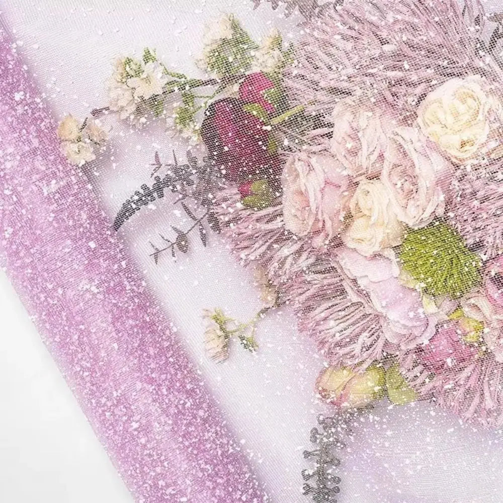 Snowflake Mesh Flower Wrapping Paper 50cm – DIY Bouquet Wrap Floral Wrapping Paper Richie's