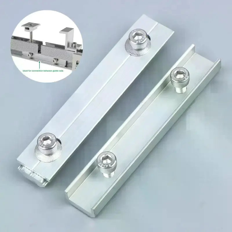 Solar Panel Rail Connector Aluminium Bracket 14cm – Easy Setup Solar Mounting Bracket Richie's