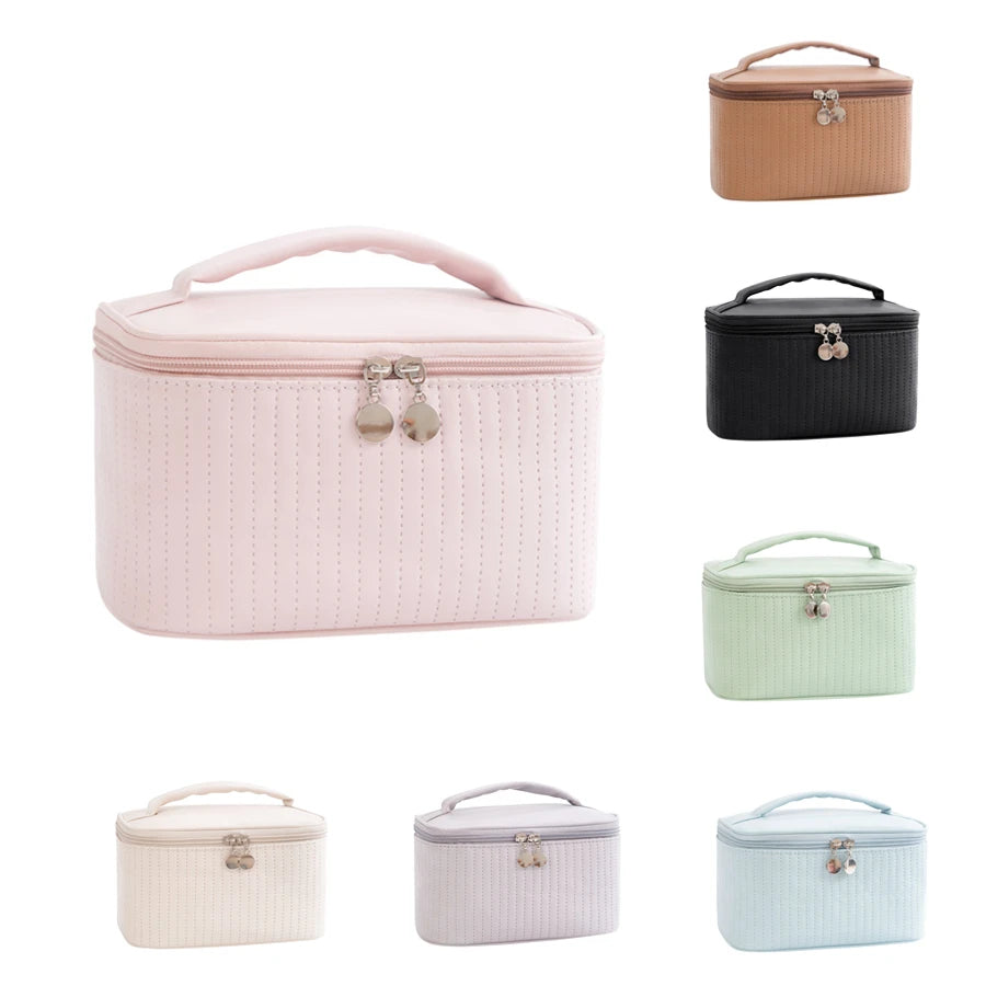 Large PU Travel Cosmetic Bag – Luxury Makeup & Toiletry Organizer Cosmetic Travel Bag Richie's