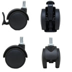 2-Inch Office Chair Caster with Brake – 360° Swivel Wheel Chair Caster Wheel Richie's