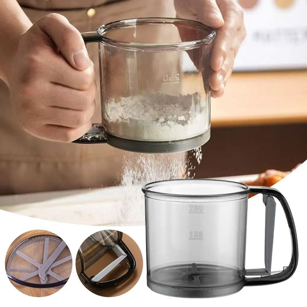 Handheld Flour Sifter Cup – Double Layer 40 Mesh Kitchen Sieve Flour Sifter Richie's