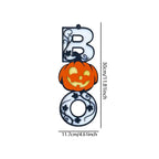 Halloween BOO Welcome Sign – Jack-O'-Lantern Door Decor Halloween Wall Sign Richie's