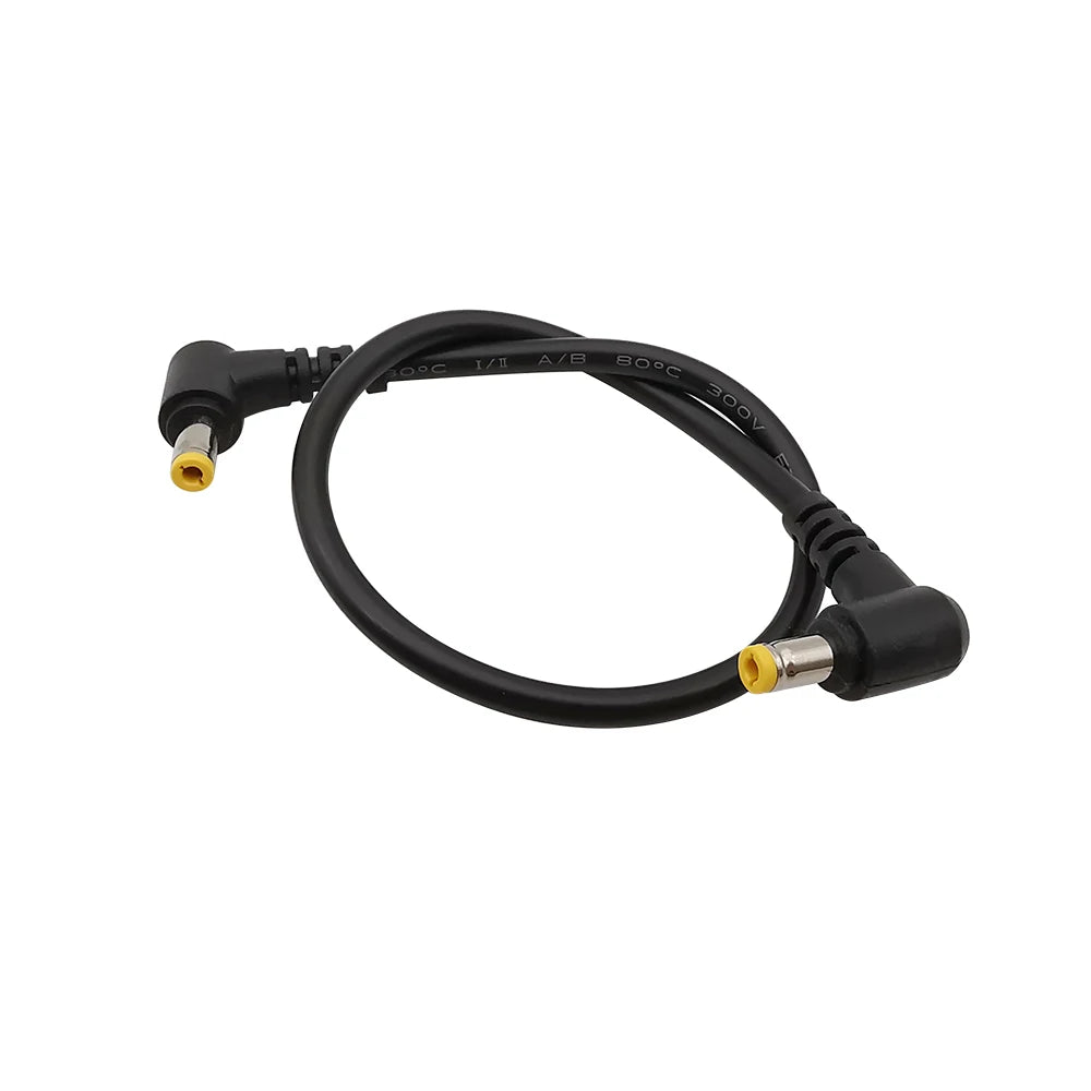 Right Angle DC Power Cable 5.5x2.5mm Male to Male 18AWG DC Power Cable Richie's