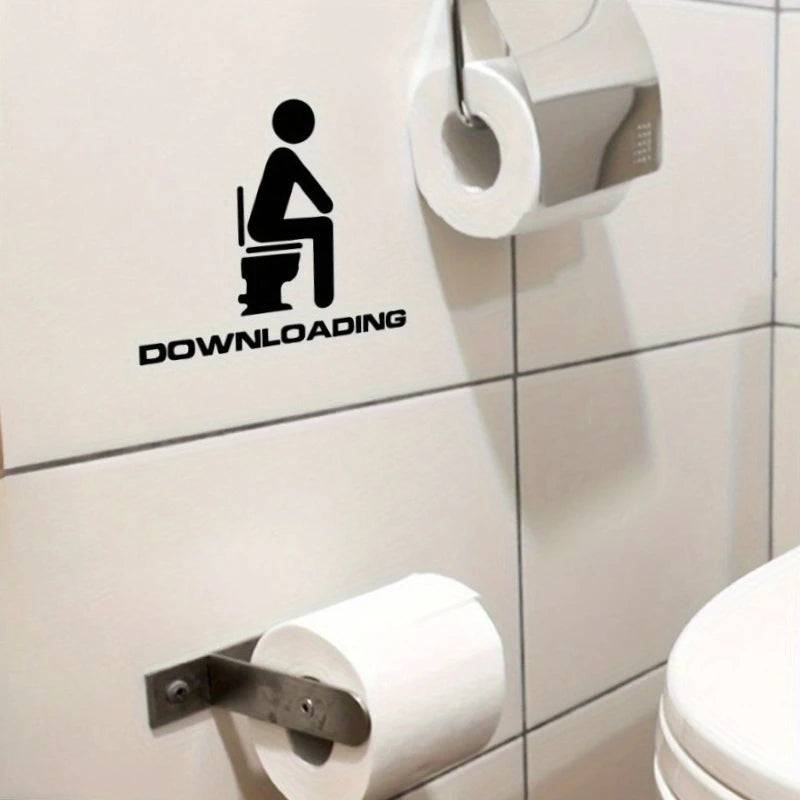 Removable English Toilet Wall Sticker – Funny Bathroom Decal Bathroom Wall Sticker Richie's