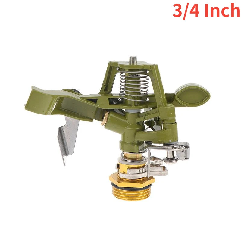 Metal Pulsating Sprinkler 1/2 & 3/4 Inch 360° Rotating Garden Garden Sprinkler Richie's A2