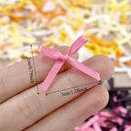 100pcs Mini Ribbon Bows 2x3cm DIY Gift Wrapping Craft Decoration Craft Ribbon Bows Richie's