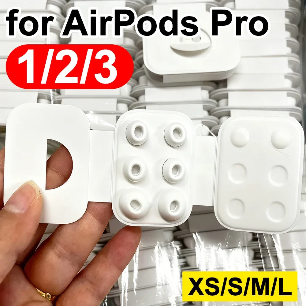 Silicone Ear Tips for AirPods Pro 1 & 2 – XS S M L Anti-Slip Earphone Ear Tips Richie's