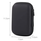 Portable EVA Travel Cable & Earphone Organizer Zipper Case Travel Cable Organizer Richie's black