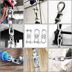 304 Stainless Steel Double Ended Swivel Eye Hook Connector Swivel Eye Hook Richie's