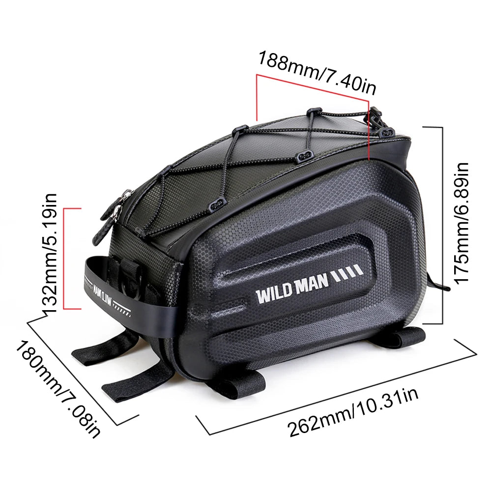 4L Waterproof EVA Hard Shell Bicycle Pannier Bag | MTB & Road Bicycle Pannier Bag Richie's